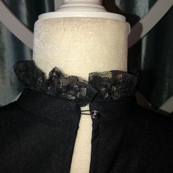 Vintage 70/80s Cottage Core/GunneSax Dress/Wednesday Adams Vibes - Picture 11 of 13